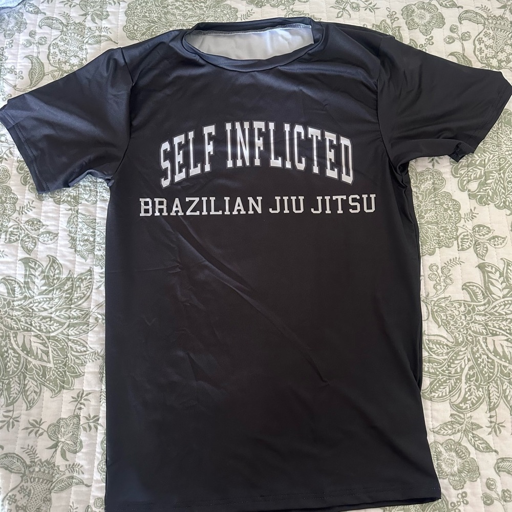 Unisex Black Short Sleeve Top Full Sublimation Rash Guard.